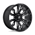 Fuel - D673 BLITZ - Black - GLOSS BLACK MILLED - 20" x 8.25", 105 Offset, 8x165.1 (Bolt Pattern), 117mm HUB