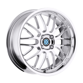 Beyern - MESH - Chrome - CHROME - 20" x 8.5", 3 Offset, 5x120 (Bolt Pattern), 72.56mm HUB