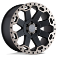 Black Rhino - WARLORD - Black - MATTE BLACK WITH MACHINED DARK TINT - 20" x 9", 12 Offset, 6x135 (Bolt Pattern), 87.1mm HUB