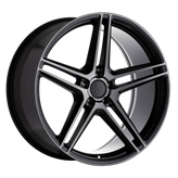 Mandrus - BREMEN - Gunmetal - SEMI GLOSS BLACK W/ MIRROR CUT FACE - 18" x 9.5", 49 Offset, 5x112 (Bolt Pattern), 66.56mm HUB