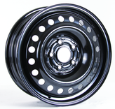 RTX Wheels - Steel Wheel - Black - Black - 16" x 6.5", 40 Offset, 5x114.3 (Bolt Pattern), 64.1mm HUB