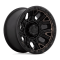Fuel - D824 TRACTION - Black - MATTE BLACK WITH DOUBLE DARK TINT - 17" x 9", 1 Offset, 5x127 (Bolt Pattern), 71.5mm HUB