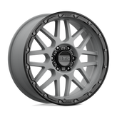 KMC Wheels - KM535 GRENADE OFF-ROAD - Gunmetal - MATTE GRAY MATTE BLACK LIP - 20" x 9", 18 Offset, 6x135 (Bolt Pattern), 87.1mm HUB