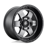 Fuel - D619 PODIUM - Gunmetal - MATTE GUN METAL BLACK BEAD RING - 20" x 9", 19 Offset, 6x139.7 (Bolt Pattern), 106.1mm HUB