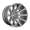 Fuel - D714 CONTRA PLATINUM - Gunmetal - BRUSHED GUN METAL TINTED CLEAR - 24" x 14", -75 Offset, 5x127, 139.7 (Bolt Pattern), 87.1mm HUB