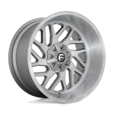 Fuel - D715 TRITON PLATINUM - Gunmetal - BRUSHED GUN METAL TINTED CLEAR - 22" x 12", -43 Offset, 8x165.1 (Bolt Pattern), 125.1mm HUB