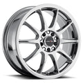 Vision Wheel Street Designs - 425 BANE - Chrome - Chrome - 16" x 7", 42 Offset, 4x100, 108 (Bolt Pattern), 73.1mm HUB