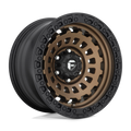 Fuel - D634 ZEPHYR - Bronze - MATTE BRONZE BLACK BEAD RING - 17" x 8.5", 25 Offset, 5x108 (Bolt Pattern), 63.4mm HUB