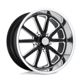 US Mag - U117 RAMBLER - Black - GLOSS BLACK MILLED - 20" x 10.5", 20 Offset, 5x127 (Bolt Pattern), 78.1mm HUB