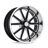 US Mag - U117 RAMBLER - Black - GLOSS BLACK MILLED - 20" x 10.5", 20 Offset, 5x127 (Bolt Pattern), 78.1mm HUB