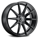 Kraze Wheels - KR194 - Black - GLOSS BLACK - 20" x 8.5", 38 Offset, 5x120 (Bolt Pattern), 74.1mm HUB