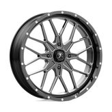 MSA Offroad Wheels - M45 PORTAL - Black - GLOSS BLACK MILLED - 24" x 7", 0 Offset, 4x137 (Bolt Pattern), 112.1mm HUB