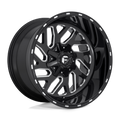 Fuel - D581 TRITON - Black - GLOSS BLACK MILLED - 22" x 12", -43 Offset, 5x114.3, 127 (Bolt Pattern), 78.1mm HUB