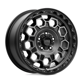 KMC Wheels - KM545 TREK - Black - SATIN BLACK WITH GRAY TINT - 17" x 8", 35 Offset, 5x114.3 (Bolt Pattern), 72.6mm HUB