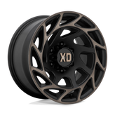 XD Series - XD860 ONSLAUGHT - Black - SATIN BLACK WITH BRONZE TINT - 20" x 9", 0 Offset, 8x165.1 (Bolt Pattern), 125.1mm HUB