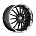 Coventry Wheels - WHITLEY - Black - Gloss Black with Mirror Cut Lip - 20" x 8.5", 20 Offset, 5x120.65 (Bolt Pattern), 73.8mm HUB