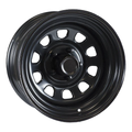 Ceco - Daytona - Black - Black - 16" x 7", 0 Offset, 8x165.1 (Bolt Pattern), 130mm HUB