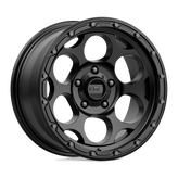 KMC Wheels - KM541 DIRTY HARRY - Black - TEXTURED BLACK - 17" x 8.5", 0 Offset, 6x139.7 (Bolt Pattern), 106.1mm HUB