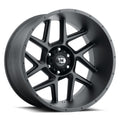 Vision Wheel Off-Road - 360 SLIVER - Black - Satin Black - 20" x 9", 12 Offset, 8x180 (Bolt Pattern), 124.2mm HUB