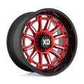 XD Series - XD865 PHOENIX - CANDY RED MILLED WITH BLACK LIP - 20" x 9", 18 Offset, 6x114.3 (Bolt Pattern), 66.1mm HUB