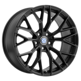 Beyern - ANTLER - Black - DOUBLE BLACK - MATTE BLACK W/ GLOSS BLACK FACE - 20" x 10", 35 Offset, 5x120 (Bolt Pattern), 72.56mm HUB