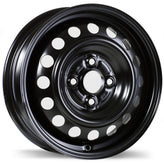 Fast Wheels - Steel - Black - Black - 14" x 4.5", 46 Offset, 4x100 (Bolt Pattern), 56.1mm HUB