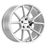 TSW Wheels - CHRONO - Gunmetal - SILVER W/ MIRROR CUT FACE - 18" x 9.5", 39 Offset, 5x114.3 (Bolt Pattern), 76.1mm HUB