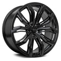 RTX Wheels - Black Widow - Black - Satin Black - 18" x 8", 40 Offset, 5x108 (Bolt Pattern), 63.4mm HUB