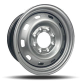 DTD - Steel - Silver - Silver - 17" x 7.5", 43 Offset, 8x180 (Bolt Pattern), 124mm HUB