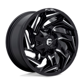 Fuel - D753 REACTION - Black - GLOSS BLACK MILLED - 18" x 9", 1 Offset, 5x139.7, 150 (Bolt Pattern), 110.1mm HUB