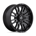 Fuel - D761 CLASH - Black - GLOSS BLACK MILLED - 20" x 9", 20 Offset, 8x165.1 (Bolt Pattern), 125.1mm HUB