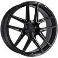 Ruffino Wheels - Rayden - Black - Gloss Black - 20" x 9", 35 Offset, 5x112 (Bolt Pattern), 66.6mm HUB