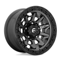 Fuel - D716 COVERT - Gunmetal - MATTE GUN METAL BLACK BEAD RING - 20" x 9", 1 Offset, 8x170 (Bolt Pattern), 125.1mm HUB