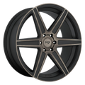 Niche - M236 CARINA - Gunmetal - MATTE MACHINED DOUBLE DARK TINT - 20" x 9", 38 Offset, 5x112 (Bolt Pattern), 66.56mm HUB