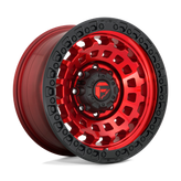 Fuel - D632 ZEPHYR - CANDY RED BLACK BEAD RING - 20" x 9", 1 Offset, 8x170 (Bolt Pattern), 125.1mm HUB