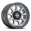 Vision Wheel Off-Road - 350 OJOS - Grey - Satin Grey - 17" x 9", -12 Offset, 6x139.7 (Bolt Pattern), 106.2mm HUB