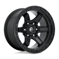 Fuel - D697 KICKER - Black - MATTE BLACK - 17" x 9", -12 Offset, 6x135 (Bolt Pattern), 87.1mm HUB