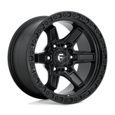 Fuel - D697 KICKER - Black - MATTE BLACK - 17" x 9", -12 Offset, 6x135 (Bolt Pattern), 87.1mm HUB