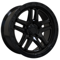 Envy Wheels - FFT-9 - Black - GLOSS BLACK - 18" x 8", 35 Offset, 5x127 (Bolt Pattern), 71.6mm HUB