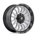 Fuel - D798 ARC - Silver - SILVER BRUSHED FACE WITH MILLED BLACK LIP - 22" x 10", -18 Offset, 8x165.1 (Bolt Pattern), 125.1mm HUB