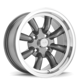 Konig - Rewind - Gunmetal - Graphite - 15" x 7", 20 Offset, 4x110 (Bolt Pattern), 73.1mm HUB