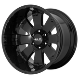 Helo - HE917 - Black - GLOSS BLACK - 20" x 12", -44 Offset, 8x165.1 (Bolt Pattern), 125.1mm HUB