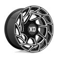 XD Series - XD860 ONSLAUGHT - Black - GLOSS BLACK MILLED - 20" x 10", -18 Offset, 8x165.1 (Bolt Pattern), 125.1mm HUB