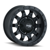 Dirty Life - ROADKILL - Black - MATTE BLACK/BLACK BEADLOCK - 15" x 7", 13 Offset, 4x110 (Bolt Pattern), 79.4mm HUB