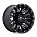 Fuel - D828 QUAKE - Black - GLOSS BLACK MILLED - 20" x 10", -18 Offset, 8x165.1 (Bolt Pattern), 125.1mm HUB