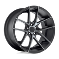 Niche - M130 TARGA - Black - MATTE BLACK DOUBLE DARK TINT - 20" x 10.5", 40 Offset, 5x130 (Bolt Pattern), 71.5mm HUB