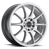 Vision Wheel Street Designs - 425 BANE - Silver - Hyper Silver - 17" x 7", 38 Offset, 5x100, 114.3 (Bolt Pattern), 73.1mm HUB