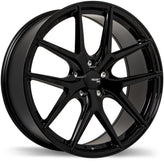 Fast Wheels - FC04 - Black - Metallic Black - 17" x 8", 35 Offset, 5x100 (Bolt Pattern), 72.6mm HUB
