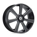 Asanti Black - ABL-15 APOLLO - Black - SATIN BLACK MILLED - 26" x 10", 15 Offset, 6x139.7 (Bolt Pattern), 106.1mm HUB