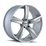 Touren - TR72 - Silver - GLOSS SILVER/MACHINED FACE - 20" x 10", 40 Offset, 5x114.3 (Bolt Pattern), 72.62mm HUB